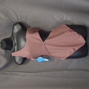 Cupshe Women's One Piece Swimming Suit, Coffee, Size Medium (US 8-10)